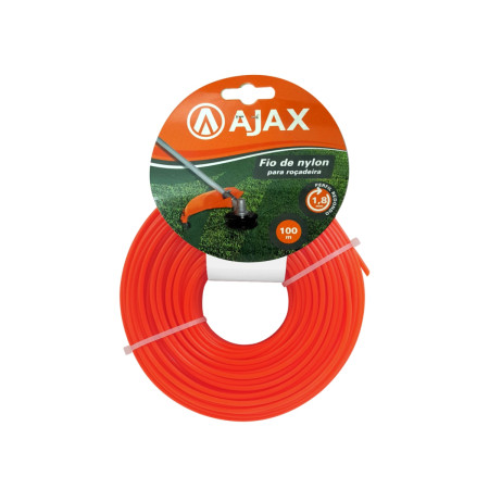 A01108 - Fio de nylon para roçadeira - 1,8 mm x 100 m