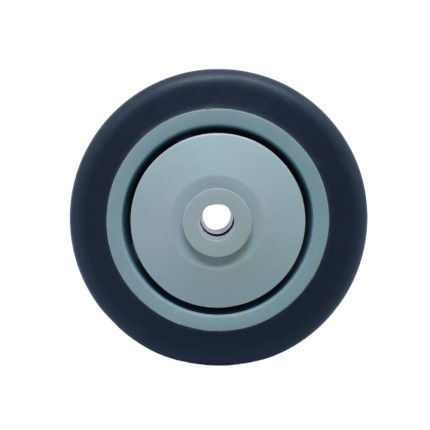 A09232 - Roda de borracha termoplástica com rolamento - 3"