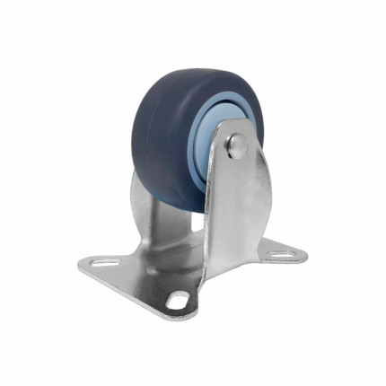 A09232-F - Rodízio de borracha termoplástica com rolamento - 3" - fixo