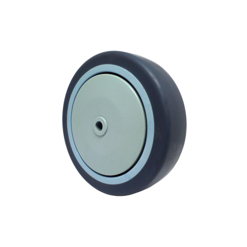 A09252 - Roda de borracha termoplástica com rolamento - 5"