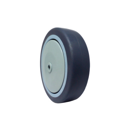 A09252 - Roda de borracha termoplástica com rolamento - 5"
