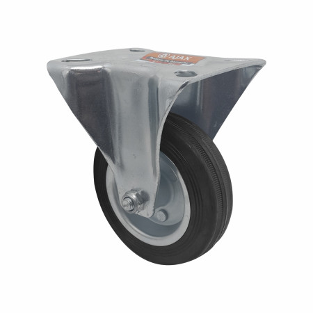 A09742-F - Rodízio de borracha - 4" - fixo