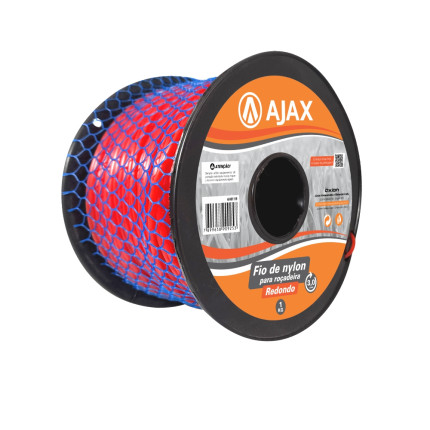 A01119 - Fio de nylon para roçadeira - 3,0 mm redondo -1 kg