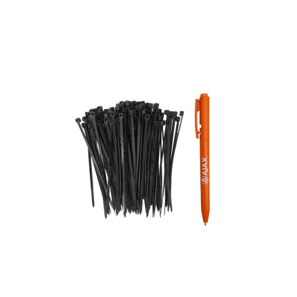 A11002 - Abraçadeira de nylon - 100 X 2,5 mm - preta