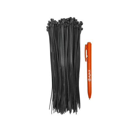 A11008 - Abraçadeira de nylon - 200 X 2,5 mm - preta