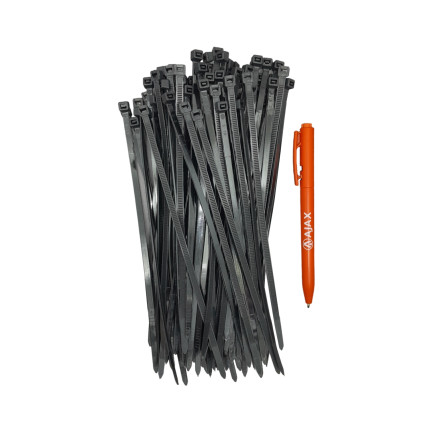 A11012 - Abraçadeira de nylon - 200 X 4,8 mm - preta