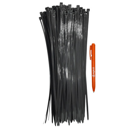 A11016 - Abraçadeira de nylon - 300 X 4,8 mm - preta