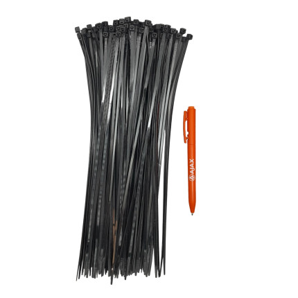 A11022 - Abraçadeira de nylon -  400 X 4,8 mm - preta