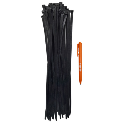A11024 - Abraçadeira  de nylon - 650 X 12 mm - preta