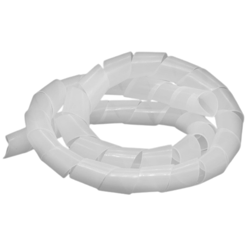 A11101 - Organizador de fios branco - 12 mm x 1,5 m