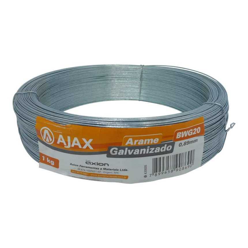 A30005 - Arame galvanizado - BWG 20 - 0,89 mm