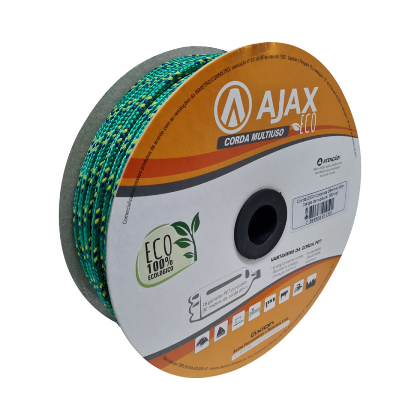 A33004 - Corda Eco colorida 06 mm x 150 m - carretel