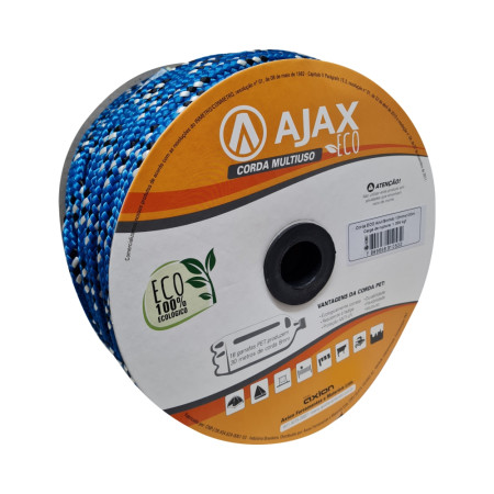 A33007 - Corda Eco azul/sortido 12 mm x 105 m - carretel