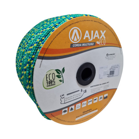 A33013 - Corda Eco verde/sortido 12 mm x 105 m - carretel