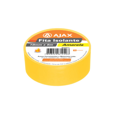 A03013 - Fita isolante amarela - 5 metros