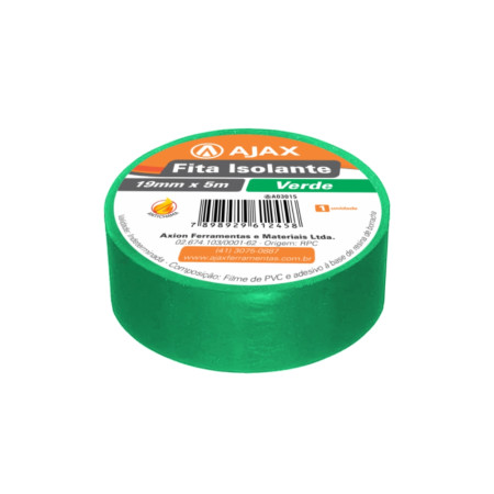 A03015 - Fita isolante verde - 5 metros