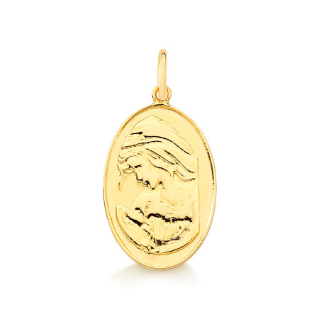 Pingente Virgem Maria em ouro 18 kt