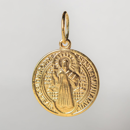 Pingente São Bento em ouro 18 kt