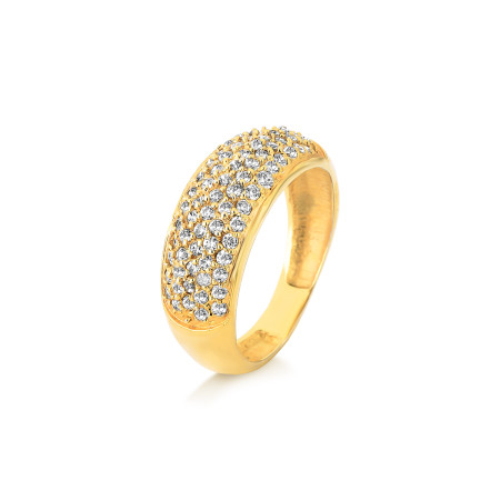 Anel em ouro 18 kt com diamantes