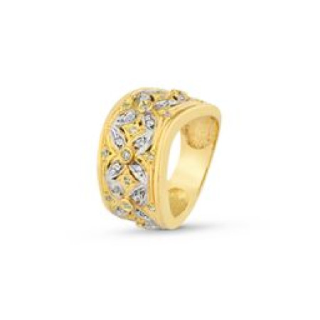 Anel em ouro 18 kt com diamantes