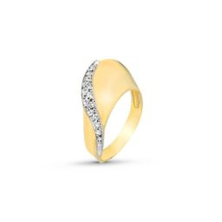 Anel em ouro 18 kt com diamantes