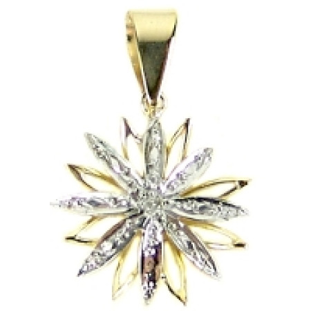 Pingente em ouro amarelo 18 kt com diamante