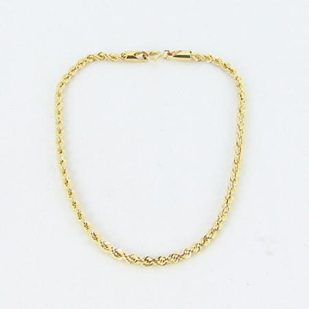Pulseira corda em ouro 18 kt