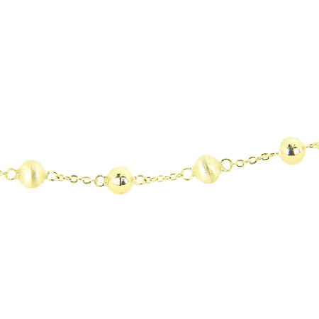 Pulseira em ouro 18 kt com bolinhas