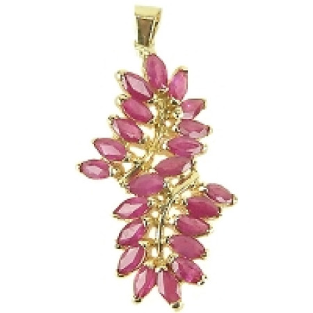 Pingente em ouro 18 kt com rubis