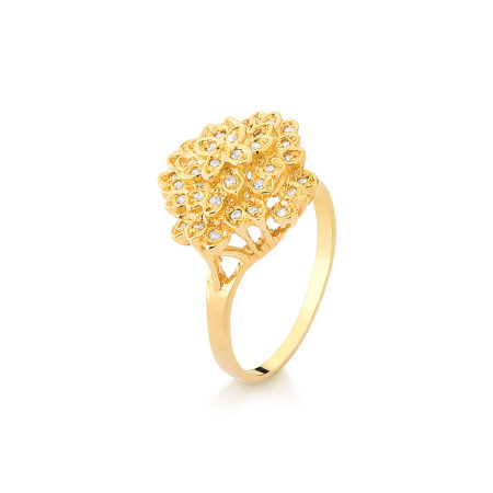 Chuveiro em ouro amarelo com 36 diamantes