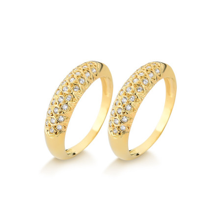 Aparadores em ouro 18 kt com diamantes