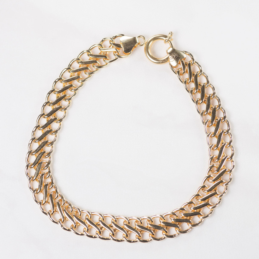 Pulseira 20 cm em ouro amarelo 18 kt