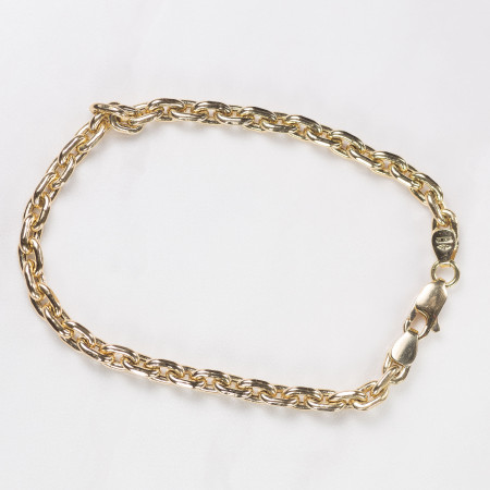 Pulseira em ouro amarelo 18 kt com 19 cm