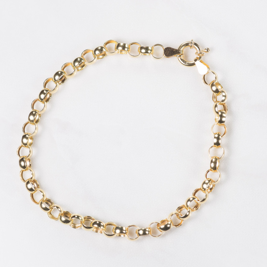 Pulseira  portuguesa em ouro amarelo 18 kt