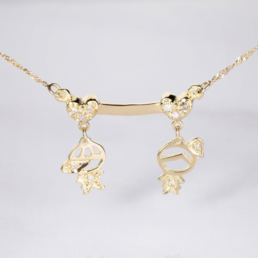 Corrente com  bonequinhos