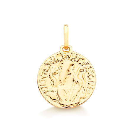 Pingente São Bento em ouro amarelo