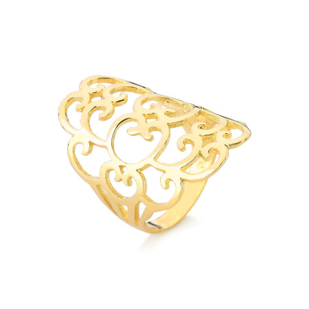Anel em ouro amarelo