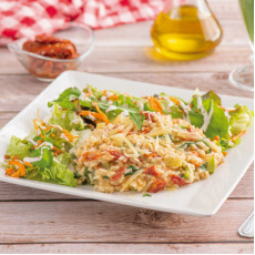 Risoto de Tomate Seco com Rúcula