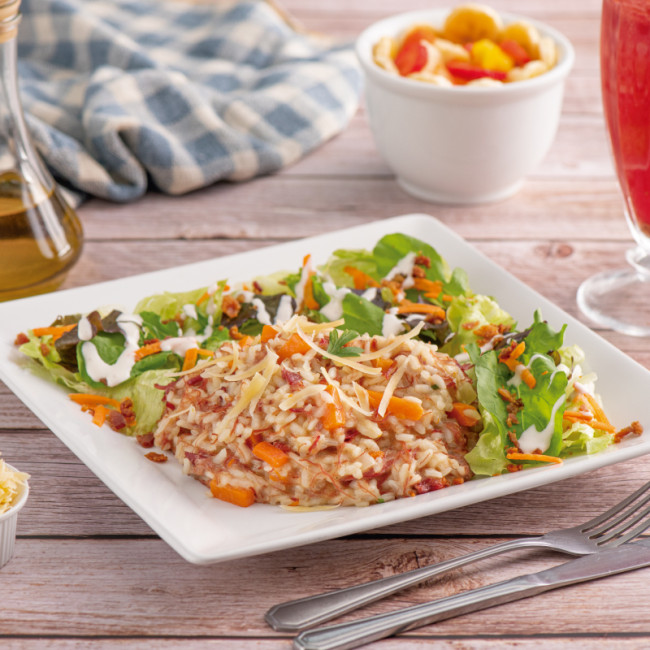 Risoto de Carne Seca e Abóbora