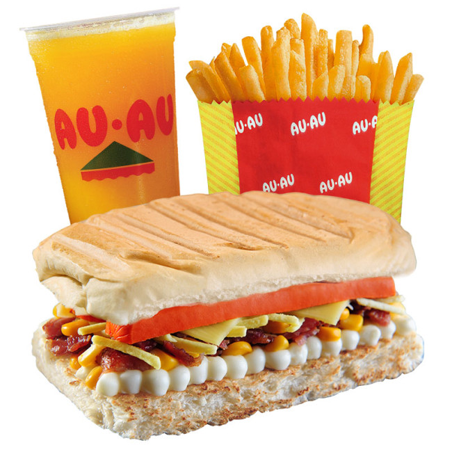 Combo Au-Au Prensado 3 Queijos com Bacon