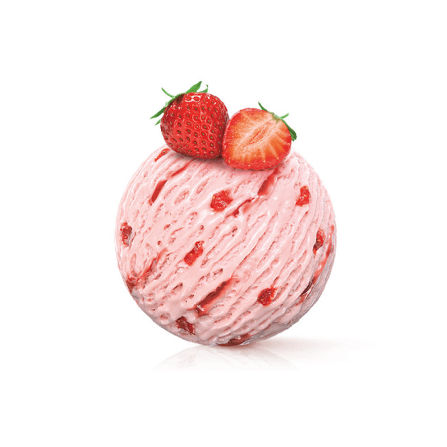 Bola de Sorvete de Morango