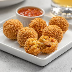 Arancini  Seca ou Carne Seca com Queijo