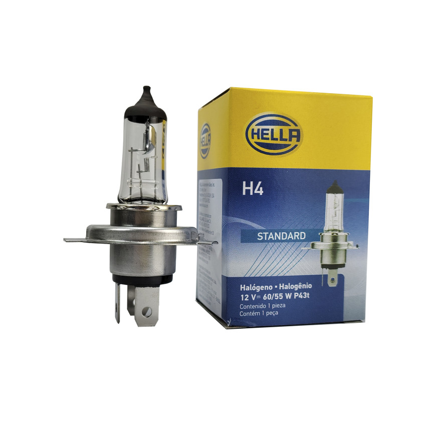 Lampada H4 12v 60/55w Original Hella Bi-iodo