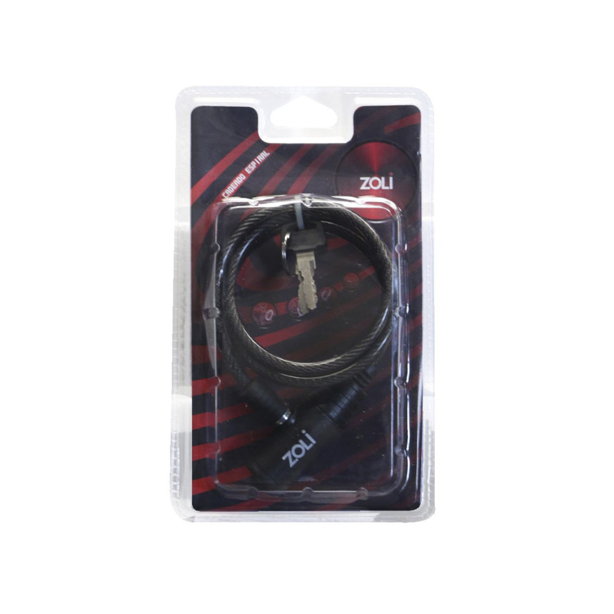 Cadeado Espiral Chave K3 6X1000mm Zoli