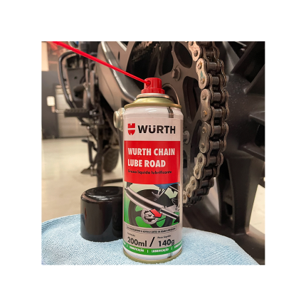 Graxa Líquida Lubrificante Würth Chain Lube Road 200ml