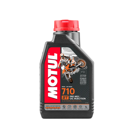 Óleo Motul 710 2T Pre-mix / Oil Injection Road / Off-road Sintético 1L