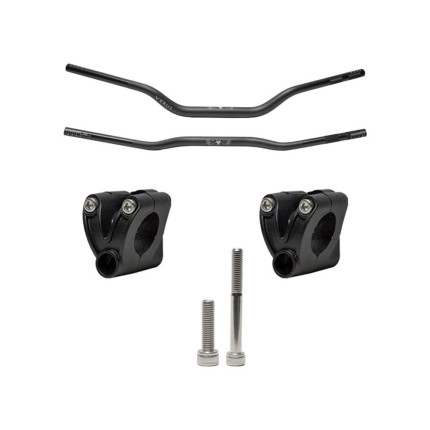 Guidão Vyrus 28.6MM C/ Adaptadores Aluminio - Preto