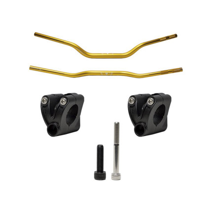 Guidão Vyrus 28.6MM C/ Adaptadores Aluminio - Dourado