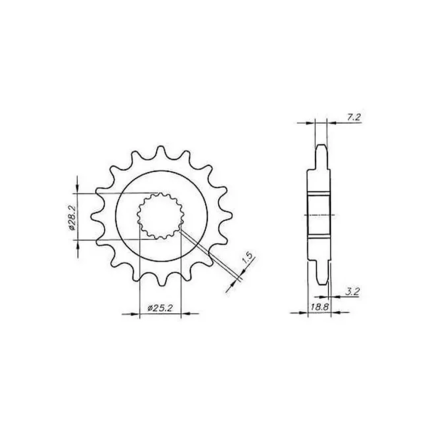 Kit Relação de Transmissão Vaz Xtreme Black Edition BMW F800 GS (08-12) (C/ Retentor)