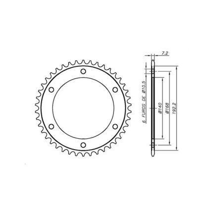 Kit Relação de Transmissão Vaz Xtreme Black Edition BMW F800 GS (08-12) (C/ Retentor)